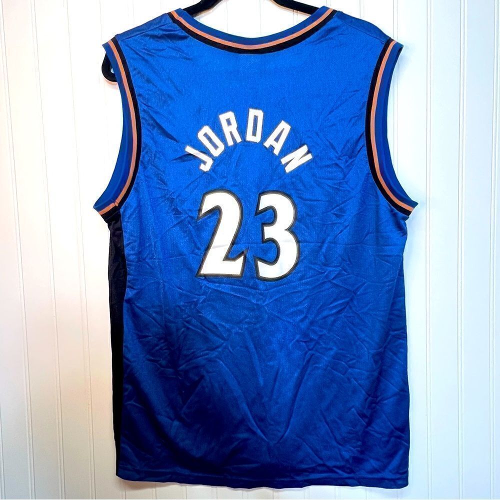 Vintage Washington Wizards Michael Jordan Champion Basketball Jersey Sz Youth XL